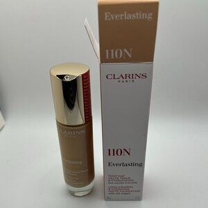 Clarins Everlasting 110N Foundation - NIB - MSRP $52 - Full Size